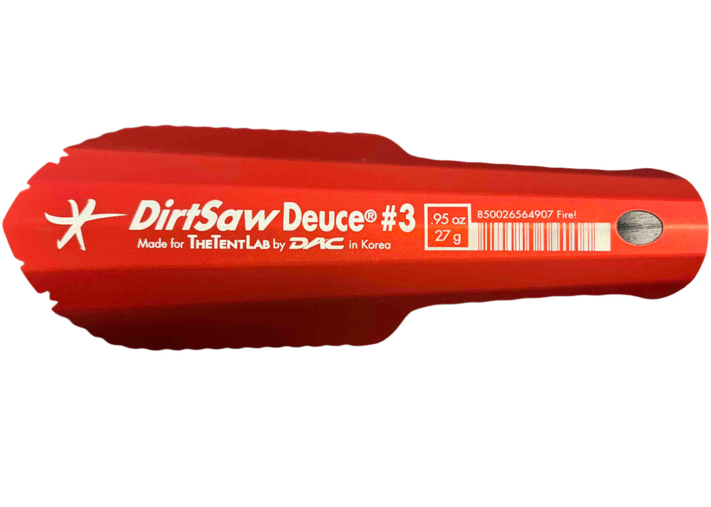 TheTentLab DirtSaw Deuce #3 Ultralight Backpacking Trowel Red