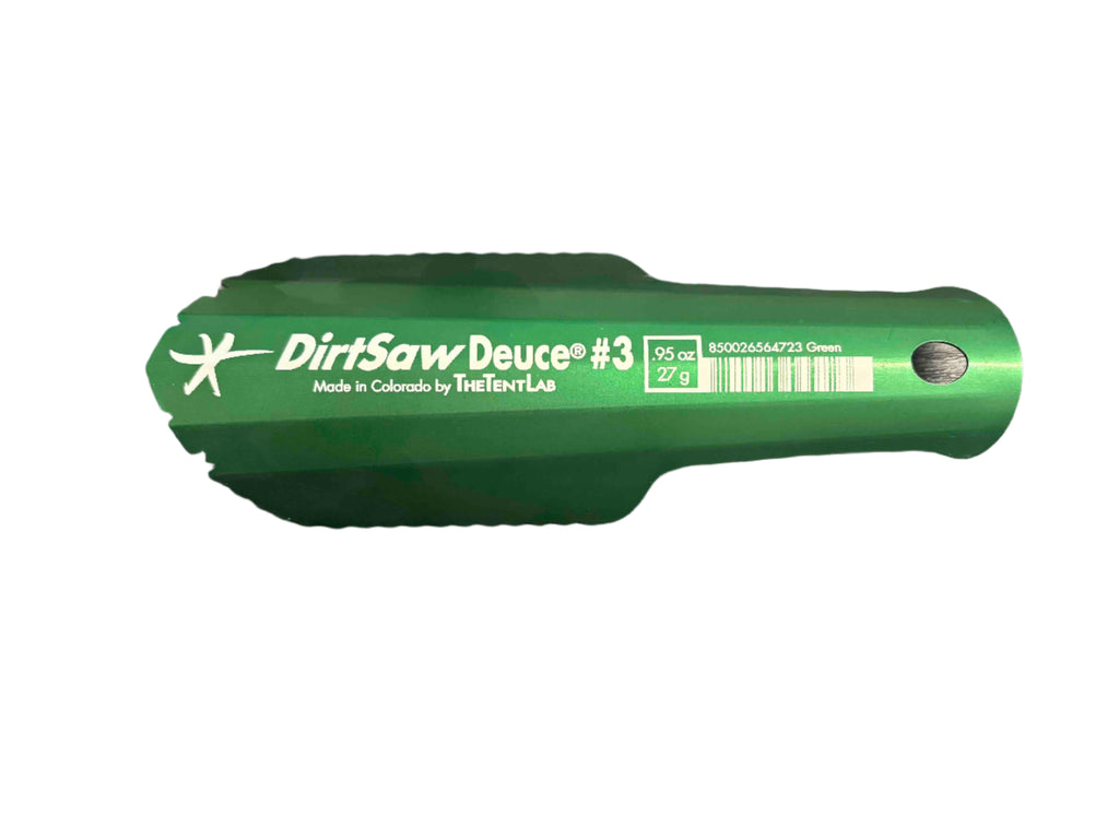 TheTentLab DirtSaw Deuce #3 Ultralight Backpacking Trowel One or Two Handed Green