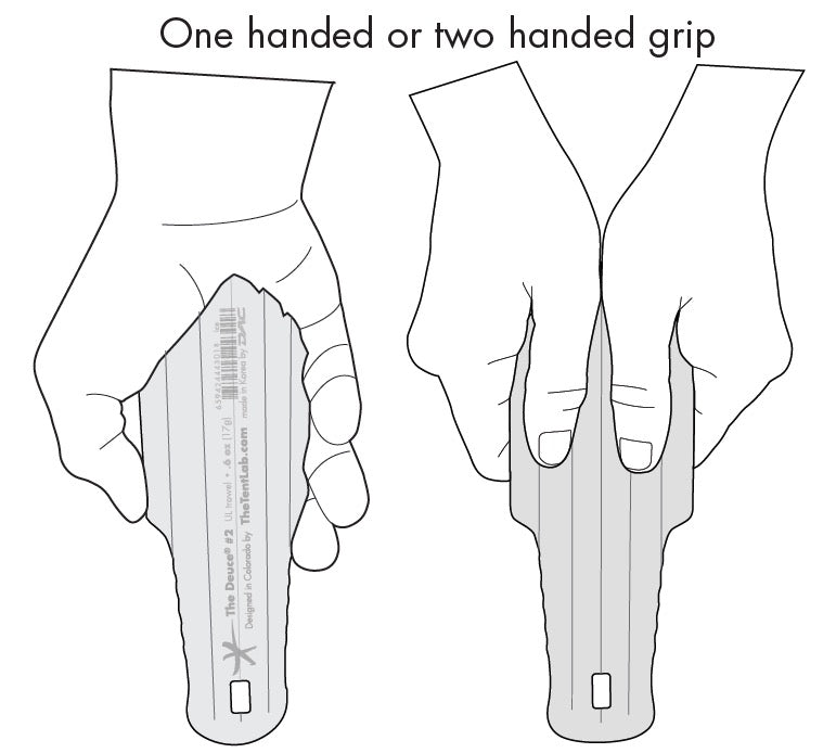TheTentLab DirtSaw Deuce #3 Ultralight Backpacking Trowel One or Two Handed Grip