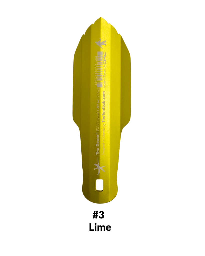 TheTentLab The Deuce #3 Ultralight Backpacking Trowel Lime