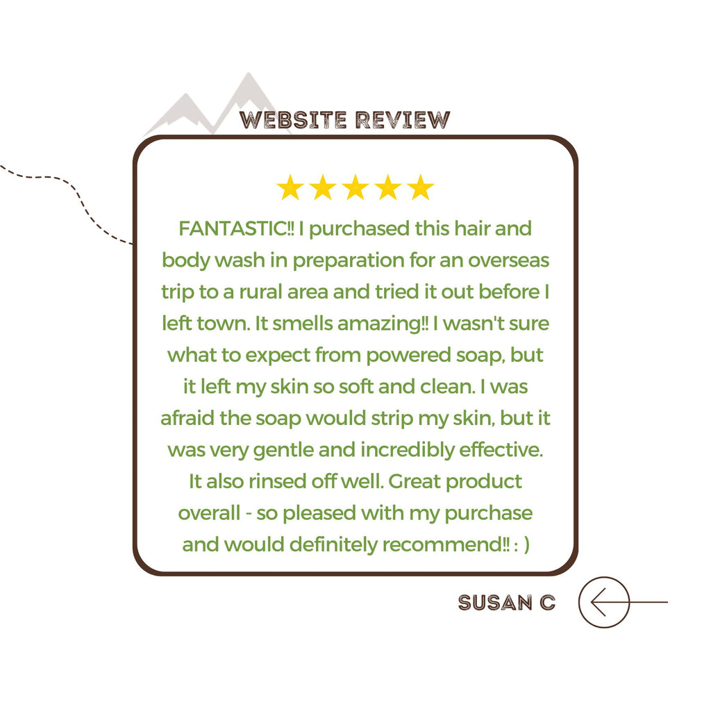 The Intrepid Explorer Travel Size Powdered Hair & Body Wash Review