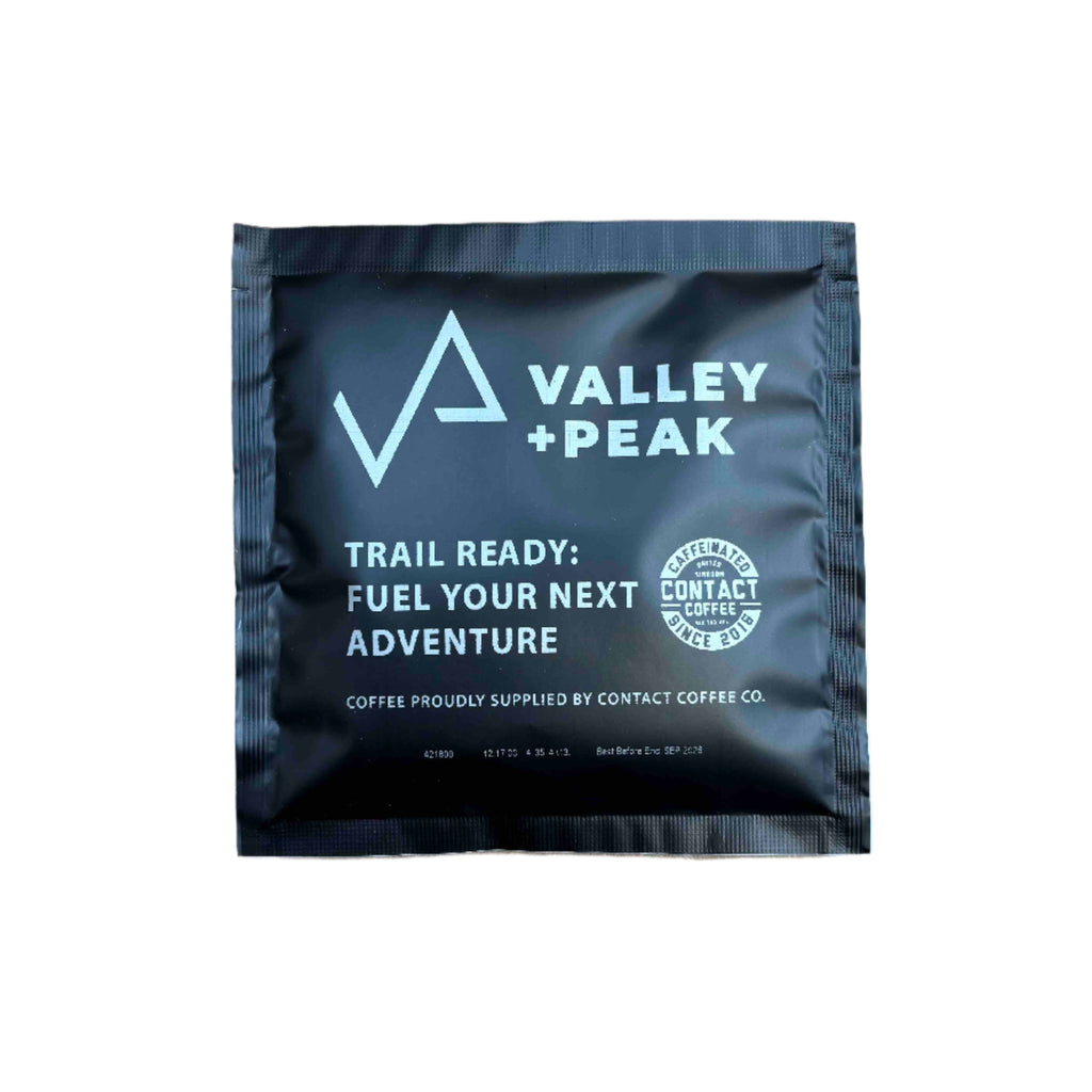 Valley and Peak Coffee Bag Front