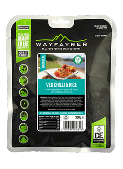 Wayfayrer Veg Chilli & Rice (300g) Packaging