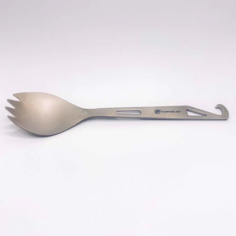 FlipFuel Titanium Spork Matte Silver