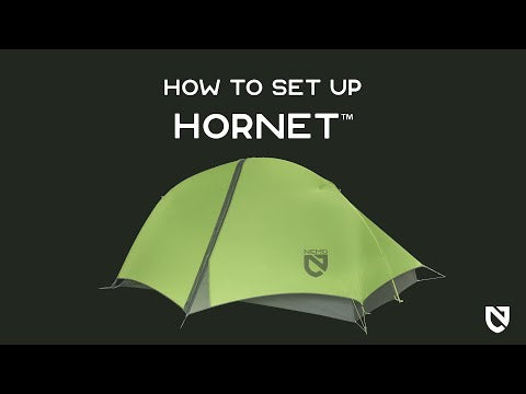 NEMO Hornet OSMO 1 Person Ultralight Backpacking Tent Video How to Set Up