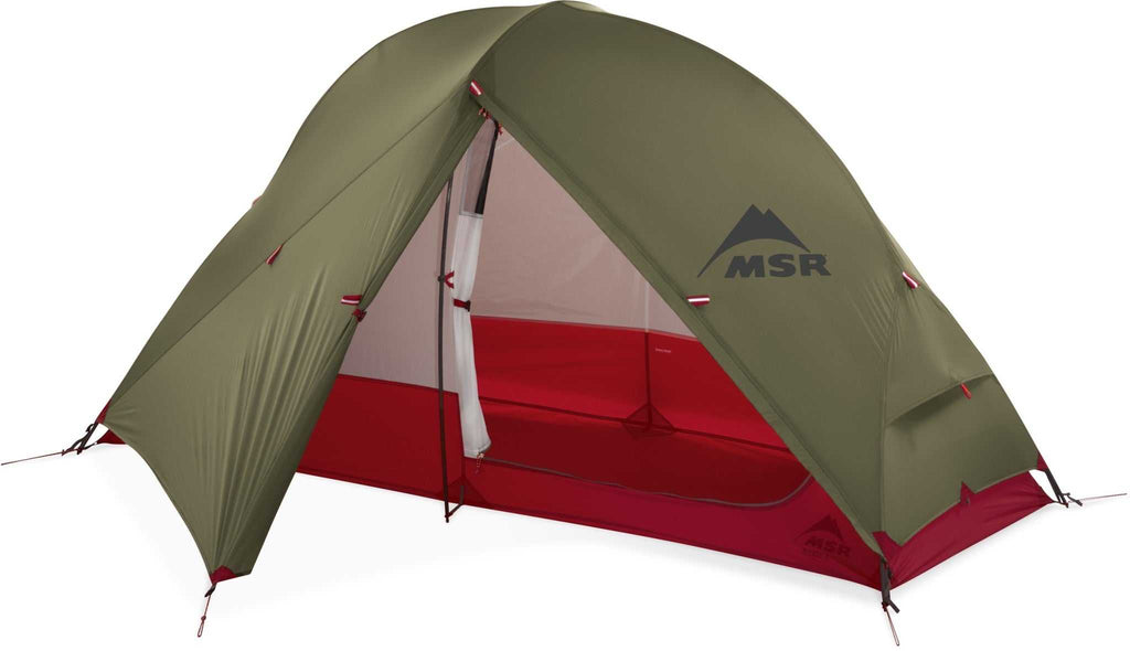 MSR Access 1 Ultralight 4 Season Tent Fly Open
