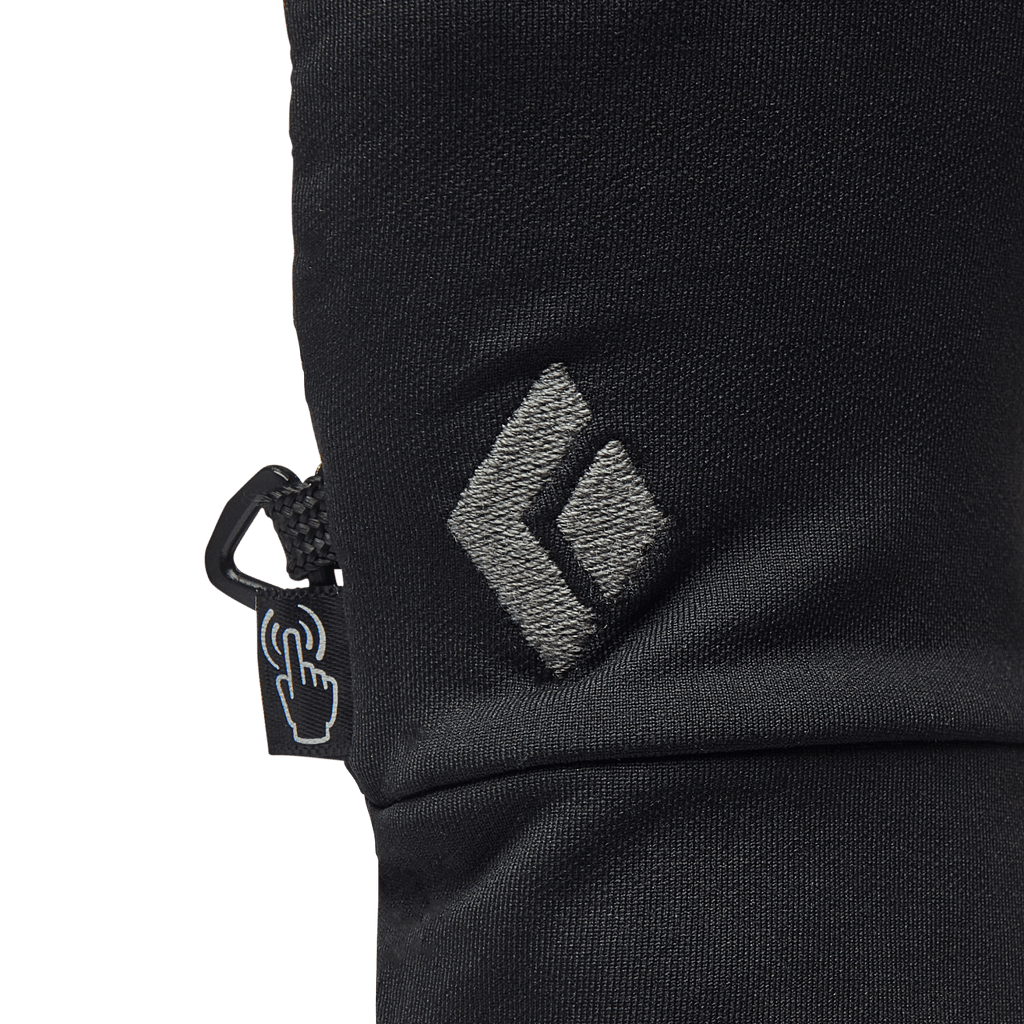 Black Diamond Lightweight Screentap Gloves Logo