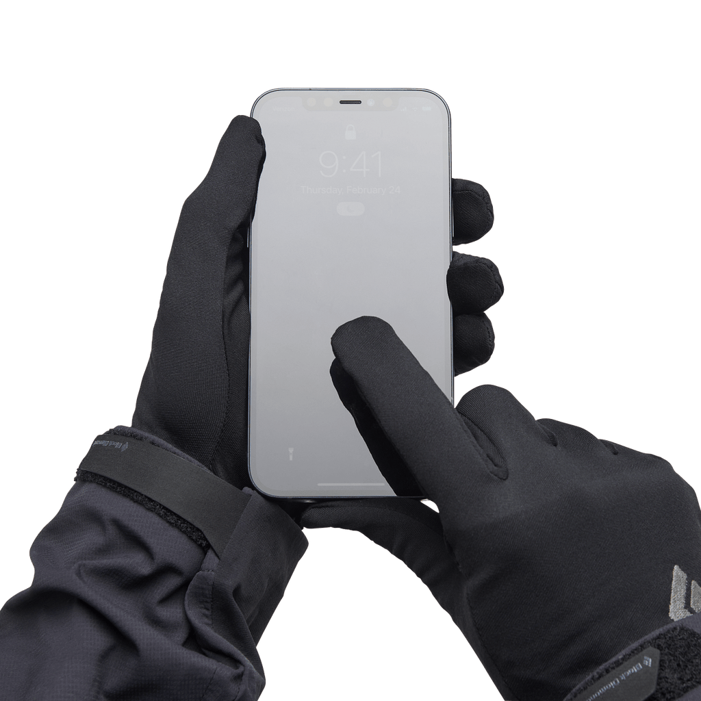Black Diamond Lightweight Screentap Gloves Phone