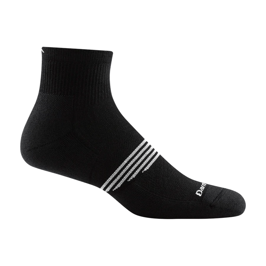 Darn Tough Element Quarter Lightweight Athletic Socks XL 12 14 Black