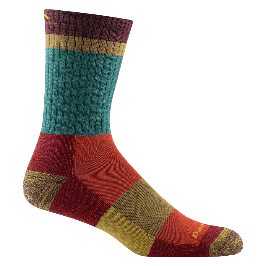 Darn Tough Heady Stripe Micro Crew Lightweight with Cushion Socks Multi-Coloured