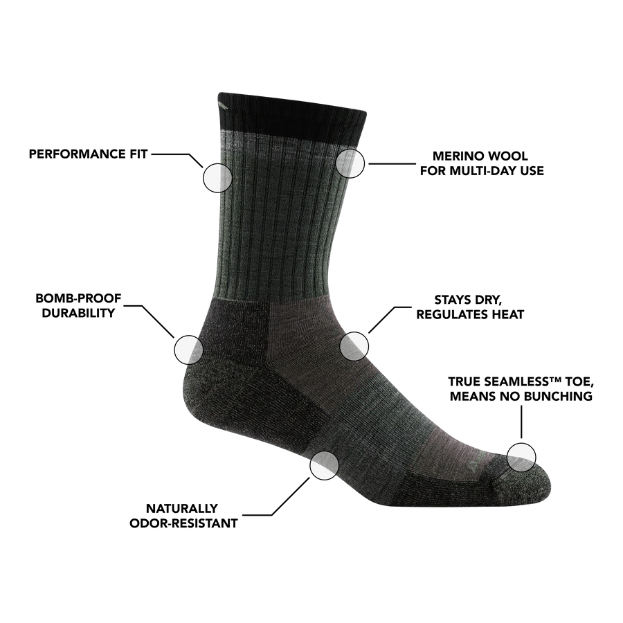 Darn Tough Heady Stripe Micro Crew Lightweight with Cushion Socks Specifications