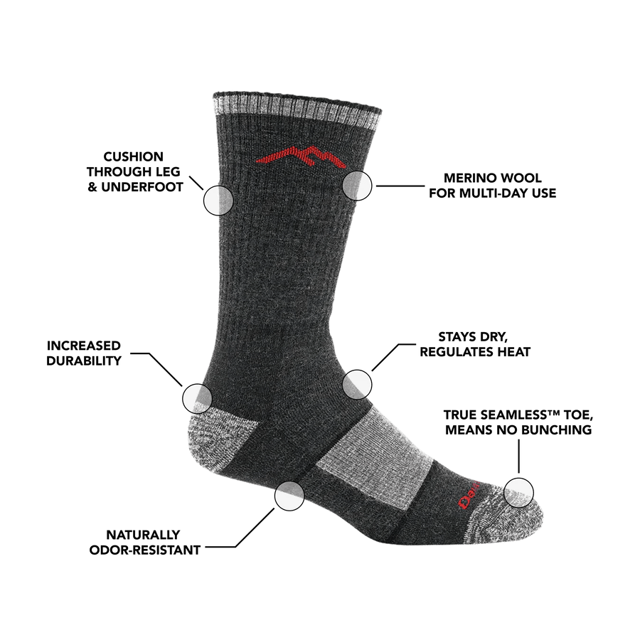 Darn Tough Hiker Boot Midweight with Full Cushion Socks Specifications
