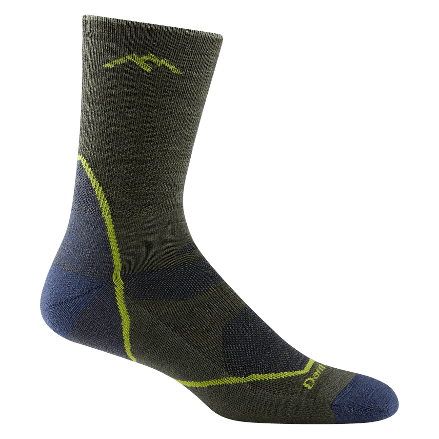 Darn Tough Light Hiker Micro Crew Lightweight with Cushion Socks Green