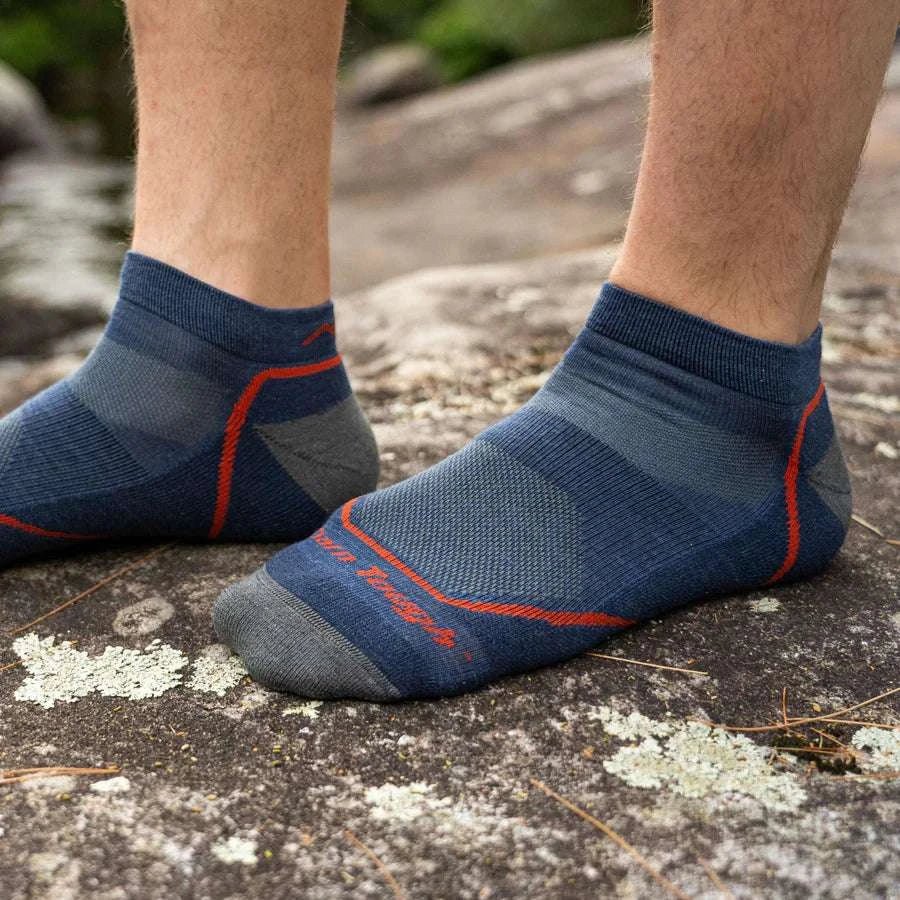 Darn Tough Light Hiker No Show Lightweight with Cushion Socks Rock