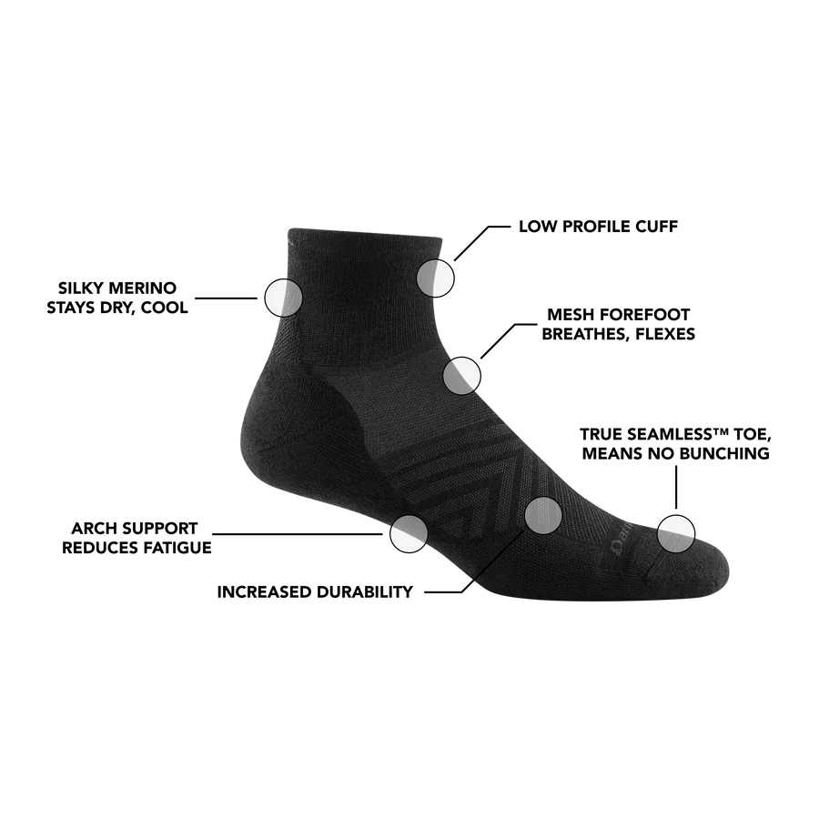 Darn ToughDarn Tough Run 1/4 Ultra-Lightweight Running Socks