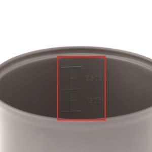 EVERNEW Titanium Ultralight Pot 0.9L Measurements