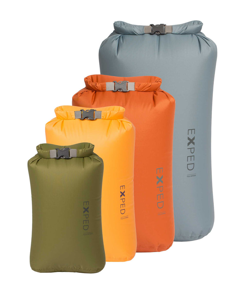 Exped Fold Dry Bag Classic 4 Pack (XS-L) Collection