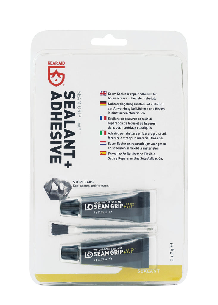 Gear AidGear Aid Seam Grip + WP Waterproof Sealant and Adhesive - 2x 7g Tubes