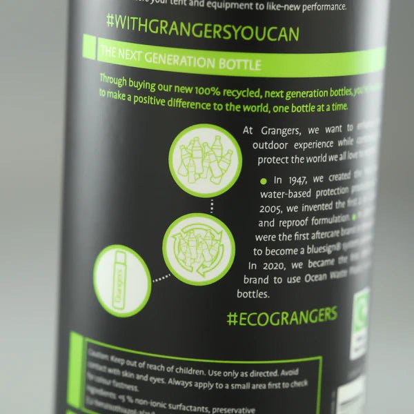 Grangers Tent + Gear Cleaner 500ml Bottle Close Up