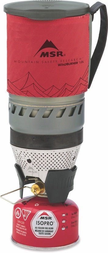 MSRMSR WindBurner 1.0L Personal Stove System Gas Canister