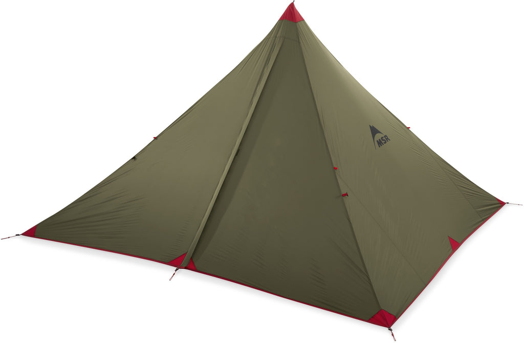MSR Front Range Ultralight Tarp Shelter Pitched