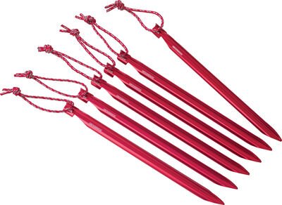 MSR Groundhog Tent Stake Kit (6 Pack) Red