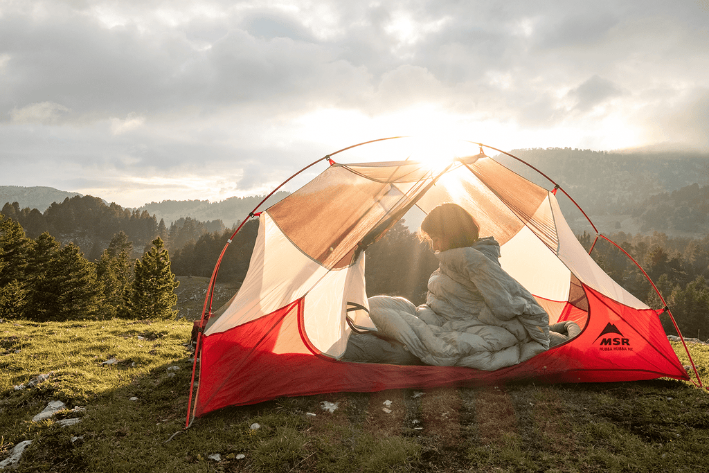 MSR Hubba NX 1 Person Solo Backpacking Tent Lifestyle