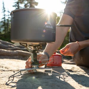 MSR LowDown Remote Stove Adaptor Lifestyle
