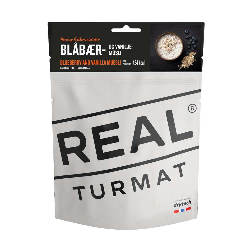 Real Turmat Blueberry and Vanilla Muesli Front