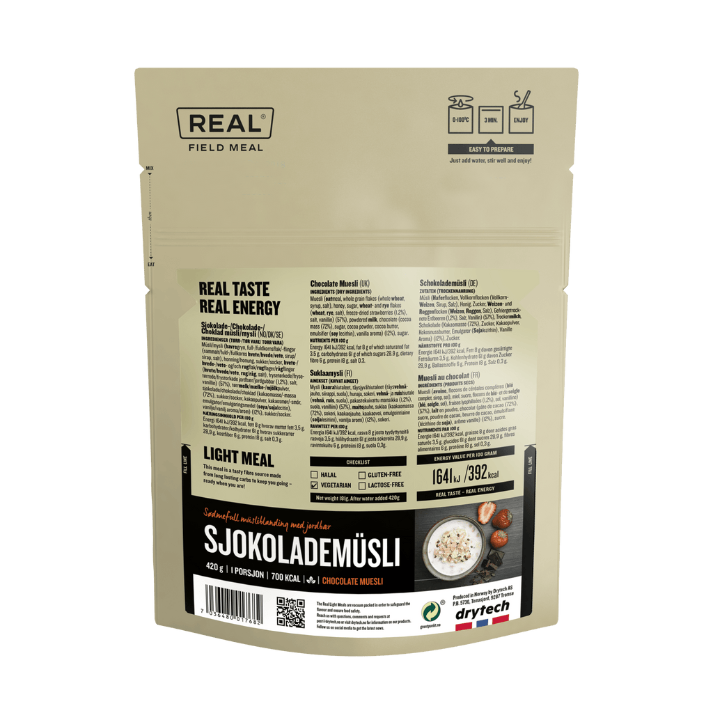 Real TurmatReal Turmat (Field Meal) Chocolate Muesli (700kcal)