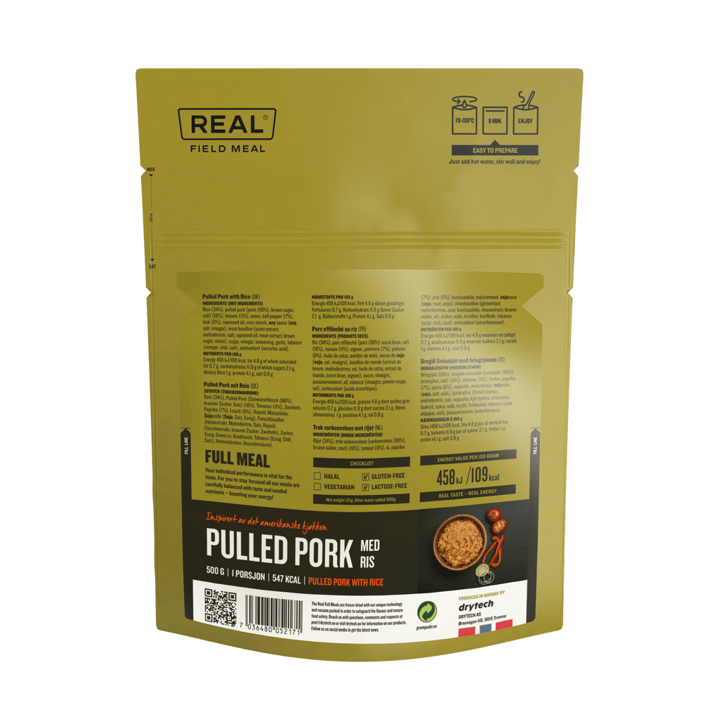 Real TurmatReal Turmat (Field Meal) Pulled Pork (700kcal)