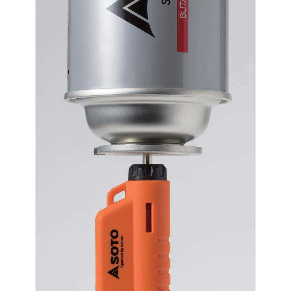 SOTO Micro Torch Horizontal Orange Fill Can