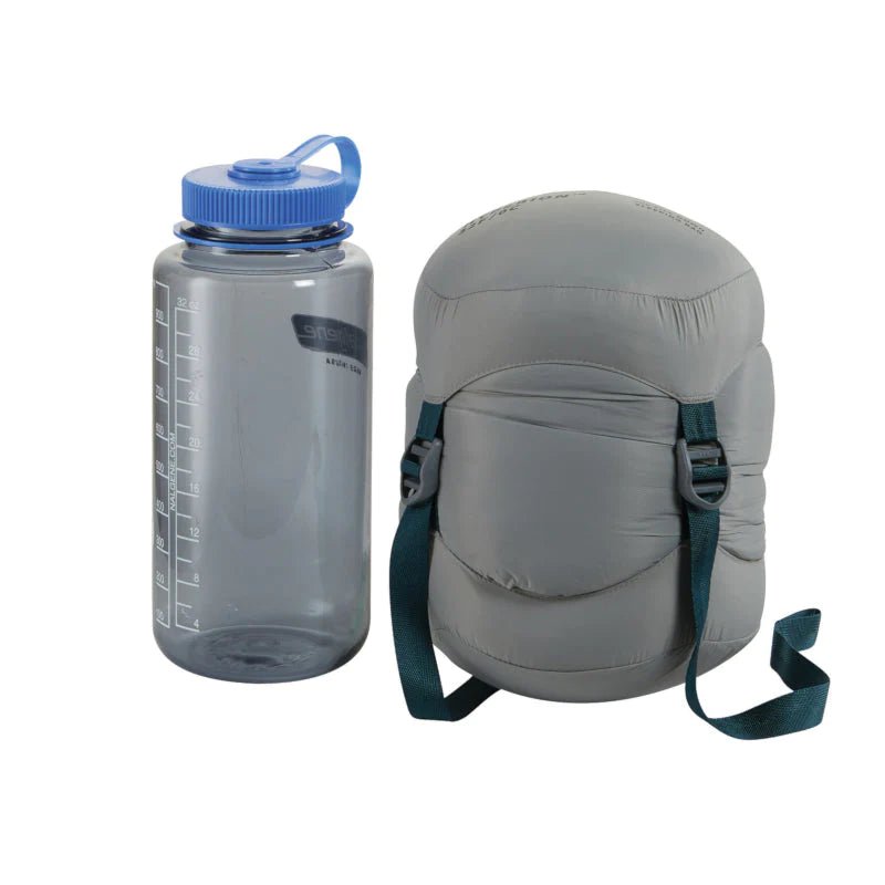 Therm-A-Rest Hyperion 32 UL Down Sleeping Bag Packed with Bottle