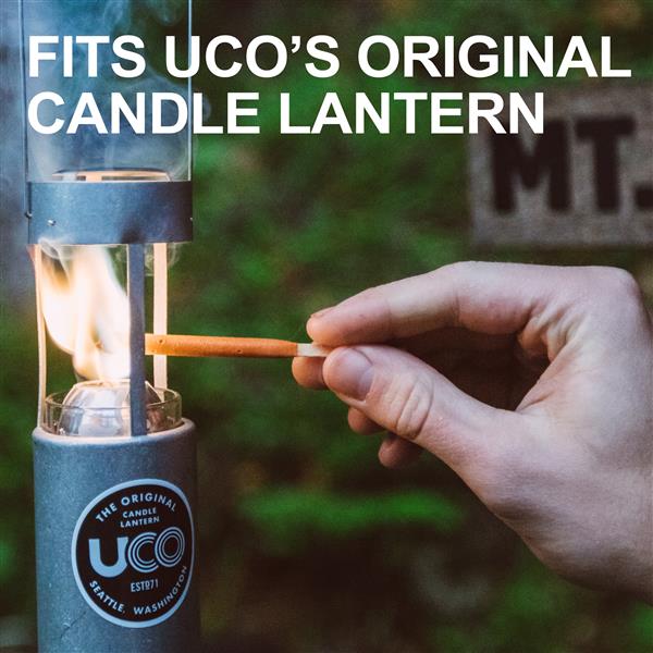 UCO Gear 5 Pack Original 12 Hour Beeswax Candles in lantern