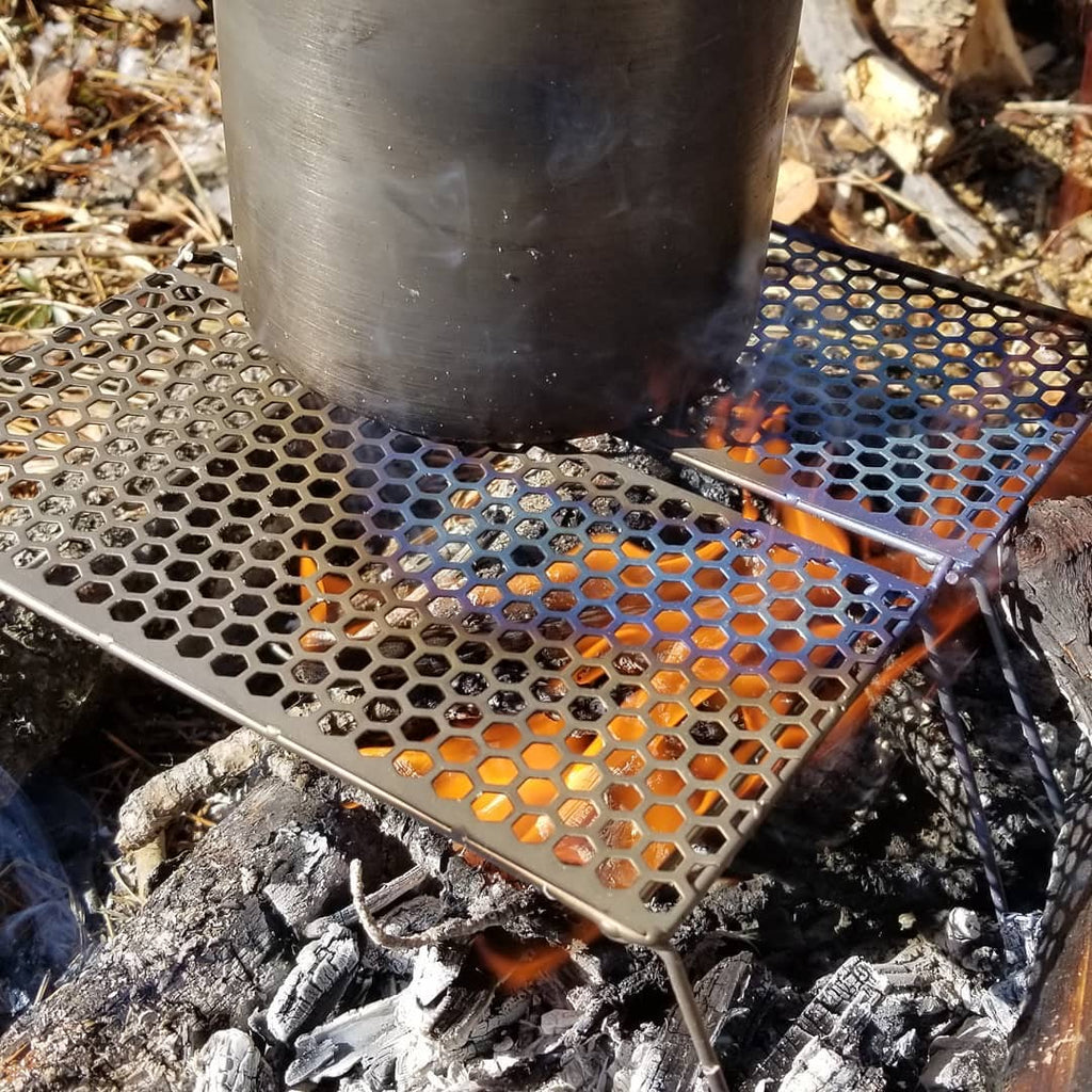 Vargo Titanium BiFold Grill with Pot