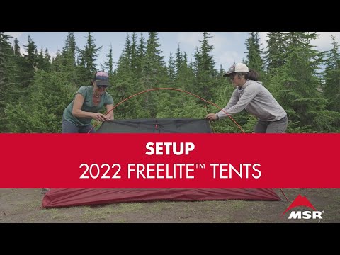 MSR Freelite 2 Person Ultralight Tent Set Up Video